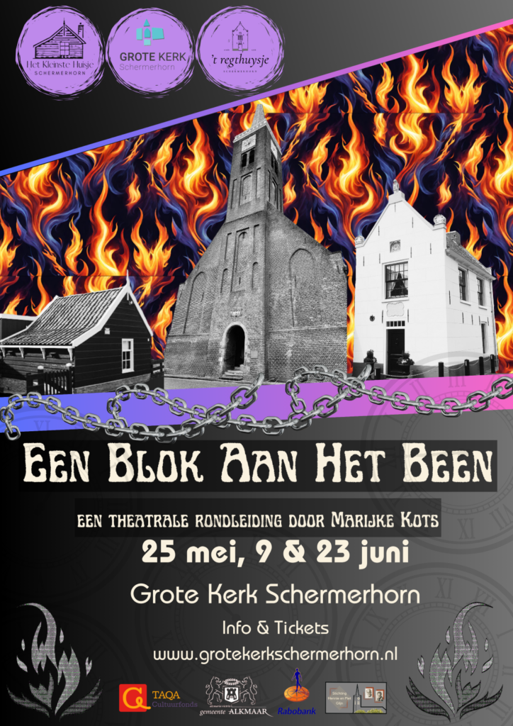 Hoe zou het zijn om Schermerhorn te kunnen zien door de ogen van de dorpelingen die hier in het verleden hebben geleefd? Tijdens de Historische Theatrale Rondleiding wordt u letterlijk aan de hand van historische dorpsfiguren meegenomen naar drie unieke locaties.