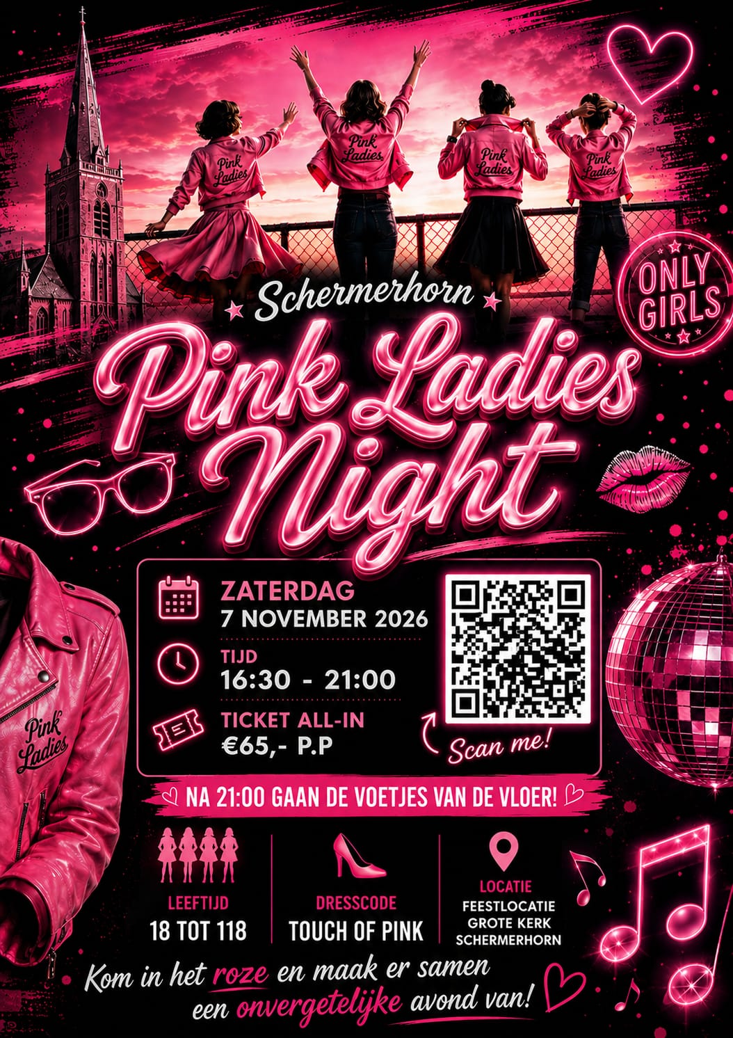 Pink Ladies Night Flyer